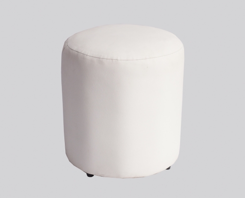 PUFF BRANCO 0,40 CM DIÂMENTRO BRANCO